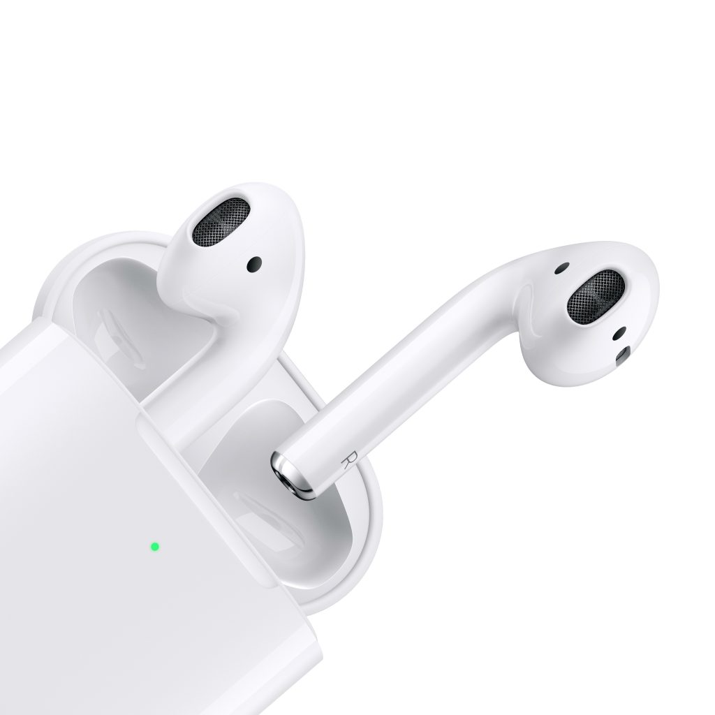 AirPods with wireless charging case. iConnect