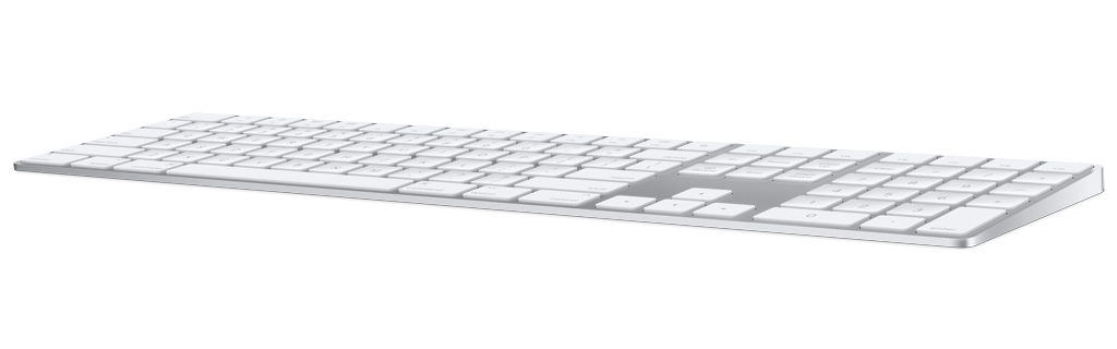 apple magic keyboard with numeric keypad white