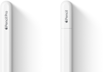Apple Pencil Pro and Apple Pencil (USB-C) side by side